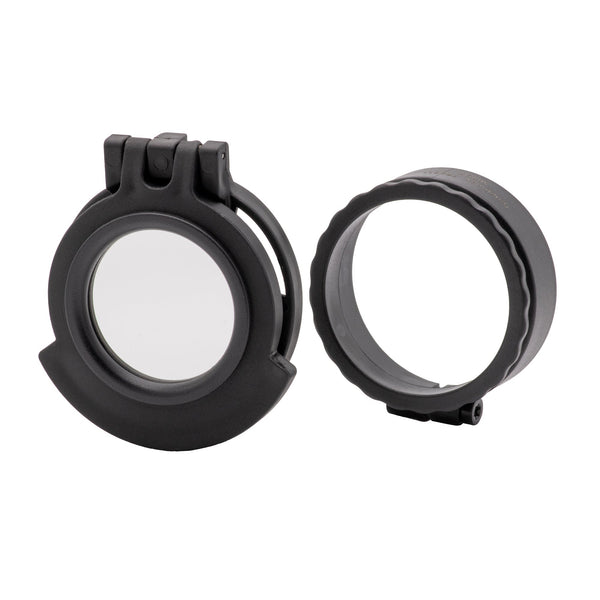 Picture of a Tenebræx Clear See-Through Scope Cover with Adapter Ring for the Nikon Prostaff 7 2.5-10x50 | Black | Ocular | UAC006-CCR