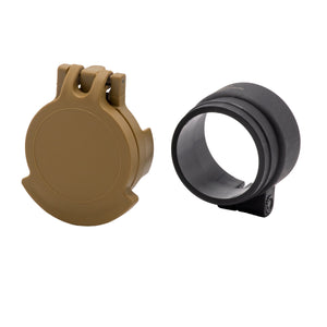 Picture of a Tenebræx Scope Cover with Adapter Ring for the Burris Four X 1-4 x24 | Ral8000(FCV)/Black(AR) | Objective | UAR030-FCR