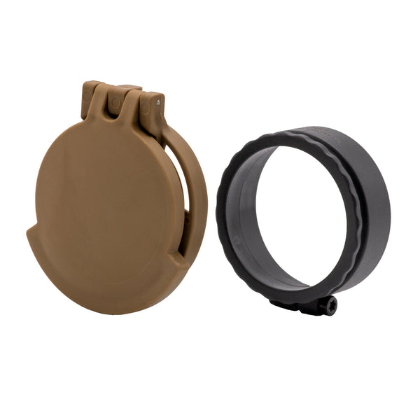 Picture of a Tenebræx Scope Cover with Adapter Ring for the Schmidt & Bender 3-27x56 PM II High Power | Ral8000(FCV)/Black(AR) | Ocular | UAR014-FCR