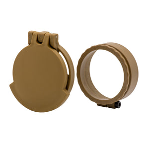 Picture of a Tenebræx Scope Cover with Adapter Ring for the Kahles Helia 5 (2.4-12x56i) | Ral 8000 | Ocular | URR005-FCR