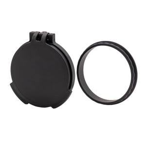 Picture of a Tenebræx Scope Cover with Adapter Ring (ARD Compatible) for the Schmidt & Bender 4-16x56 Polar T96 | Black | Objective | SB5600-FCR