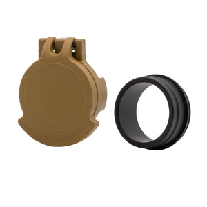 Picture of a Tenebræx Scope Cover with Adapter Ring for the Kahles K15i 1-5x24 | Ral8000(FCV)/Black(AR) | Objective | KR2701-FCR