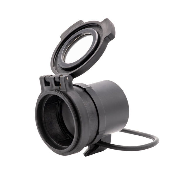 Picture of a Tenebræx Clear See-Through Scope Cover with Adapter Ring for the Trijicon ACOG 4x32 | Black | Objective | AG1C00-CCR