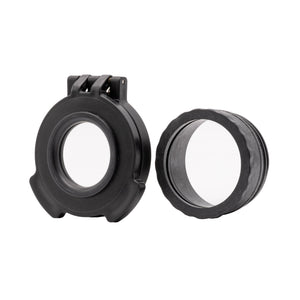 Picture of a Tenebræx Clear See-Through Scope Cover with Adapter Ring for the ELCAN Specter DR 1x/4x Black | Black | Objective | SDRAR6-CCR