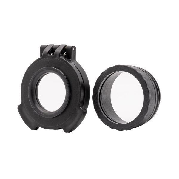 Picture of a Tenebræx Clear See-Through Scope Cover with Adapter Ring for the ELCAN Specter DR 1x/4x Dark Earth | Black | Objective | SDRAR6-CCR