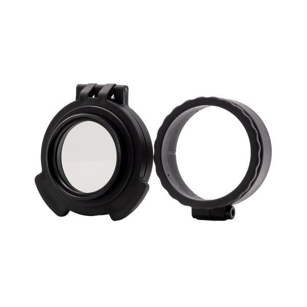 Picture of a Tenebræx Polarizer with Adapter Frame Ring for the Meopta Optika6 3-18x56 | Black | Ocular | UAC005-WPA