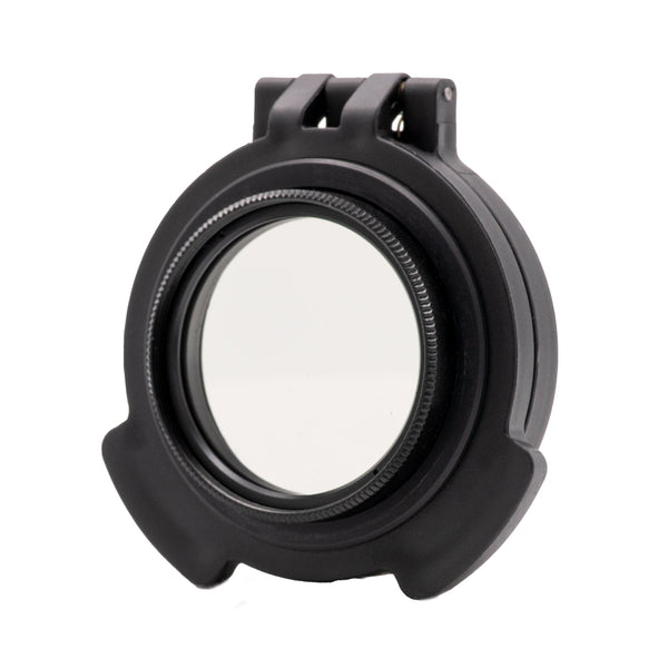 Picture of a Tenebræx Polarizer with Adapter Frame Ring for the Trijicon AccuPoint 1-4x24 | Black | Ocular | UAC025-WPA