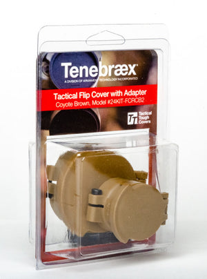 Picture of a Tenebræx Scope Cover Kit (Ocular & Objective) for the Sig Sauer Tango 6 1-6x24 | Coyote Brown | 24KIT-FCRCB2