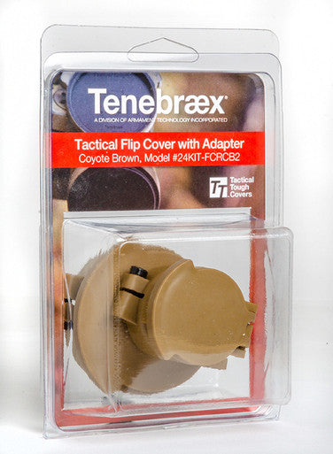 Picture of a Tenebræx Scope Cover Kit (Ocular & Objective) for the Sig Sauer TANGO6 1-6x24 | Coyote Brown | Objective | 24KIT-FCRCB2