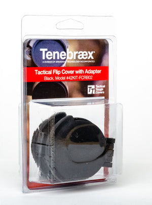 Picture of a Tenebræx Scope Cover Kit (Ocular & Objective) for the NightForce ATACR 4-16x42 F1 | Black | 42KIT-FCRB02