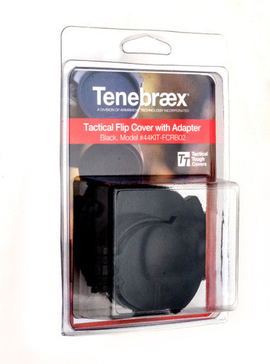 Picture of a Tenebræx Scope Cover Kit (Ocular & Objective) for the Leupold Mark 6 3-18x44 M582 | Black | 44KIT-FCRB02