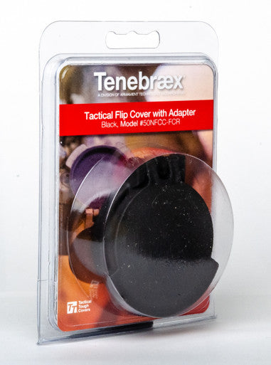 Picture of a Tenebræx Scope Cover Kit (Ocular & Objective) ARD Incl. for the Trijicon AccuPoint 5-20x50 | Black | 50KIT-ARDB02