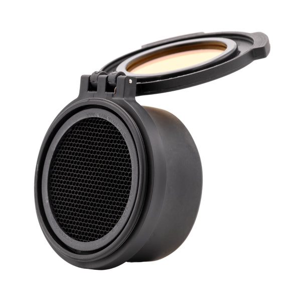 Tenebræx Amber See-Through Scope Cover with MDT Boot for the Nikon Prostaff 7 2.5-10x50 | Black | Objective | AB2256-ACR