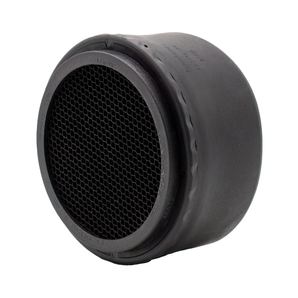 Tenebræx Scope Cover with MDT Boot and SunGuard ARD kit for the Vortex Razor HD AMG 6-24x50 | Black | Objective | AB2156-FCR