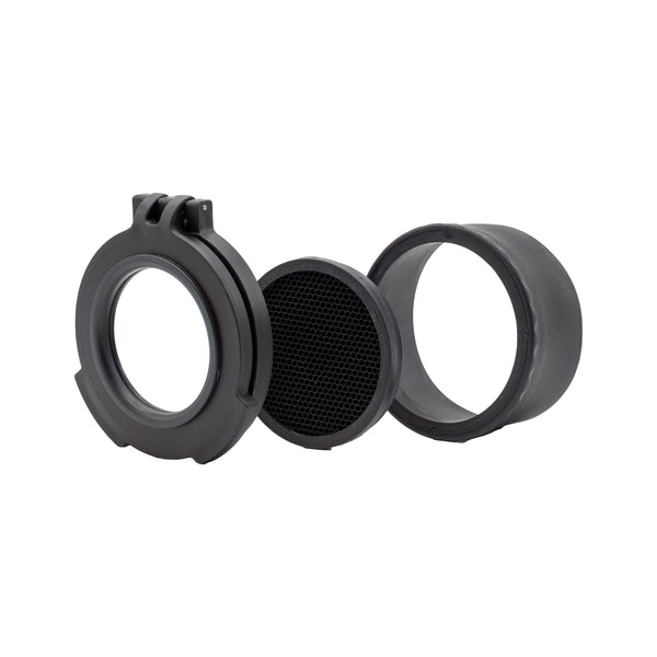 Tenebræx Clear See-Through Scope Cover with MDT Boot for the Burris XTR II 5-25x50 | Black | Objective | AB2156-CCR