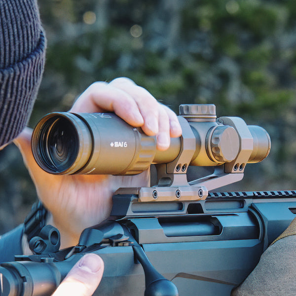 SAI Optics Model SAI 6 - 1-6x24 FFP Rapid Aiming Reticle - Coyote Brown