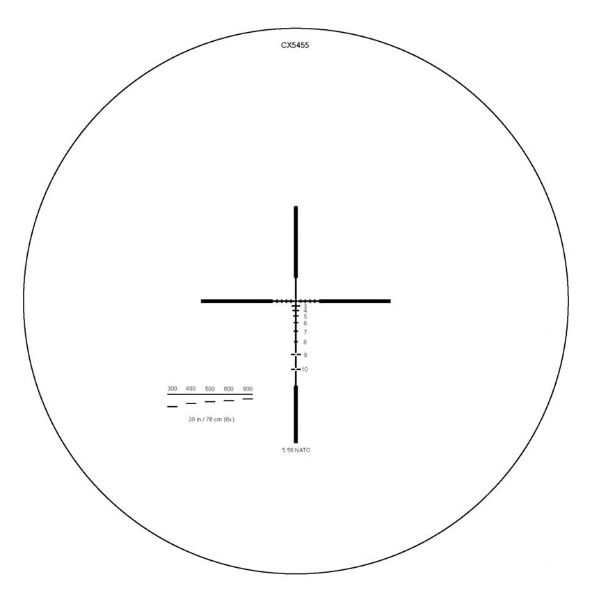 SpecterDR 1.5x/6x Reticle - 5.56