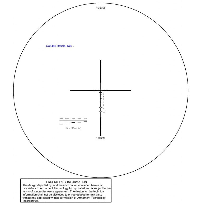 SpecterDR 1.5x/6x Reticle - 7.62