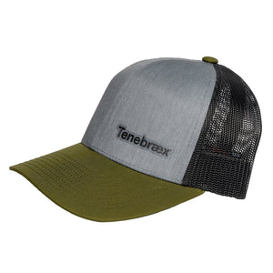 Tenebraex Hat, Green/Gray with Black Mesh