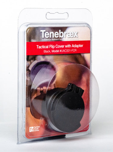 Picture of a Tenebræx Scope Cover Kit (Ocular & Objective) ARD Incl. for the Trijicon AccuPoint 5-20x50 | Black | 50KIT-ARDB02