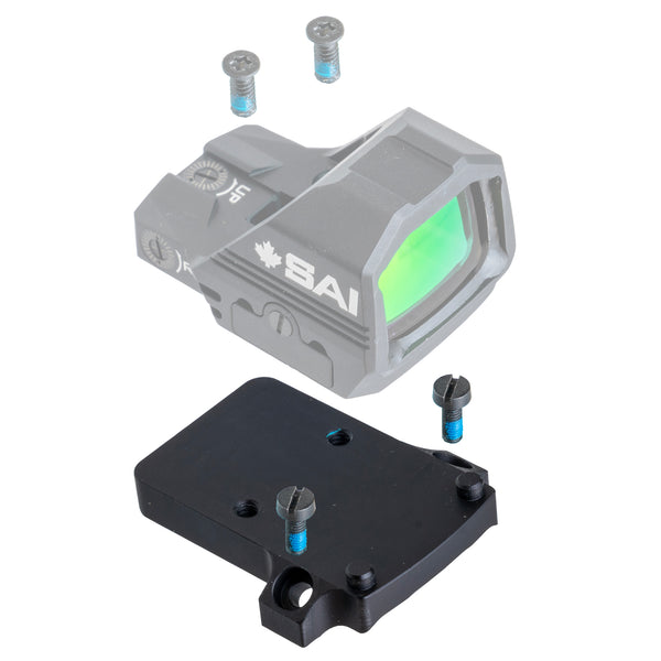 SAI Optics Mini Red Dot Mounting Plate for Specter Combat Scopes – Fits Legacy Models 1x/4x, 1.5x/6x, and Fixed 4x Models