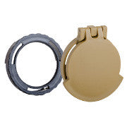 Picture of a Tenebræx Scope Cover with Adapter Ring for the Schmidt & Bender 5-25x56 PM II/LP/MTC | Ral8000(FCV)/Black(AR) | Ocular | SB50E1-FCR