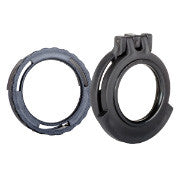 Picture of a Tenebræx Clear See-Through Scope Cover with Adapter Ring for the Schmidt & Bender Zenith 1.1-4x24 | Black | Ocular | SB50EC-CCR