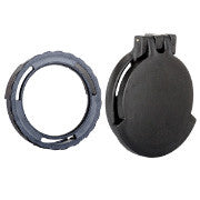 Picture of a Tenebræx Scope Cover with Adapter Ring for the Schmidt & Bender 3-12x42 PM II | Black | Ocular | SB50EC-FCR