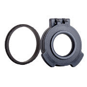 Picture of a Tenebræx Clear See-Through Scope Cover with Adapter Ring for the US Optics FDN 17X 3.2-17x50 | Black | Objective | US5016-CCR